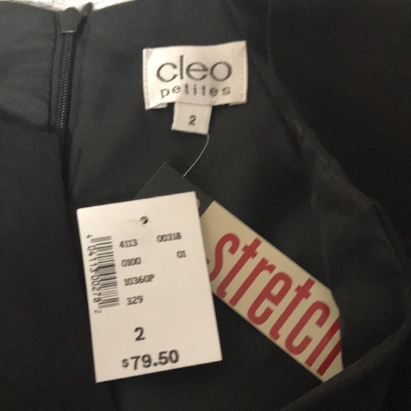 NWT Classic Black Cleo Mini / Cocktail Dress; Size 2 Petite - Picture 7 of 15